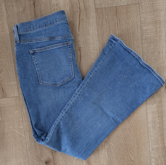 J. Crew Full Length Flare Jeans Size 32 - Picture 5 of 8